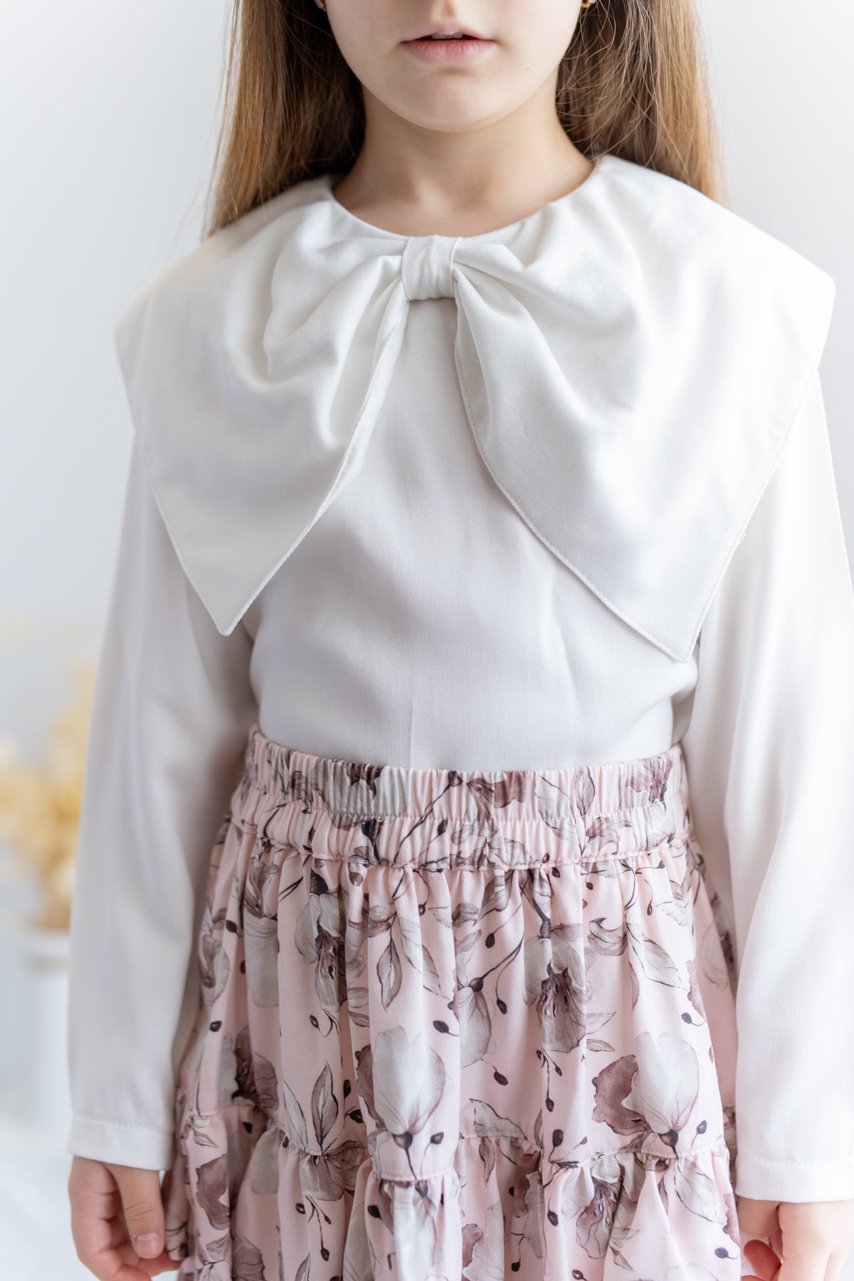 Long Sleeve Ecru Blouse