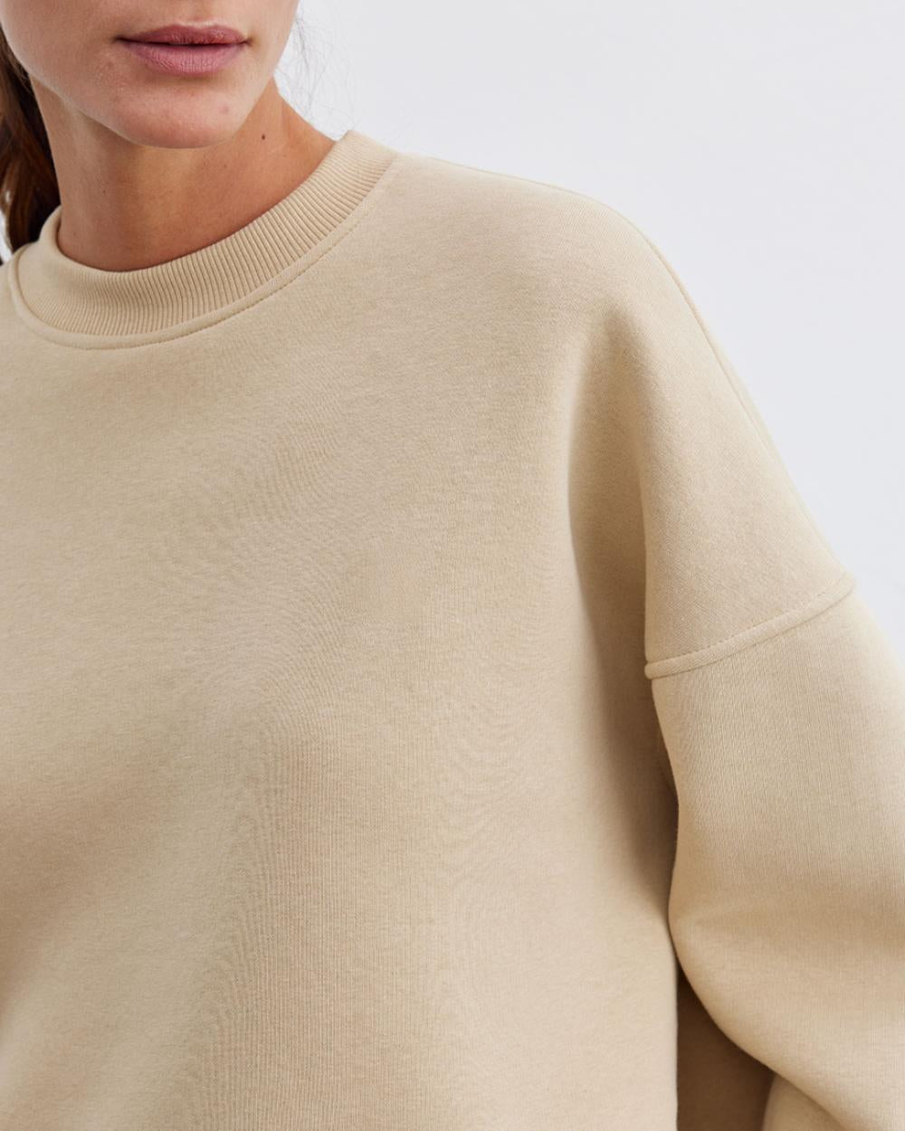 Long Back Plush Sweat Top
