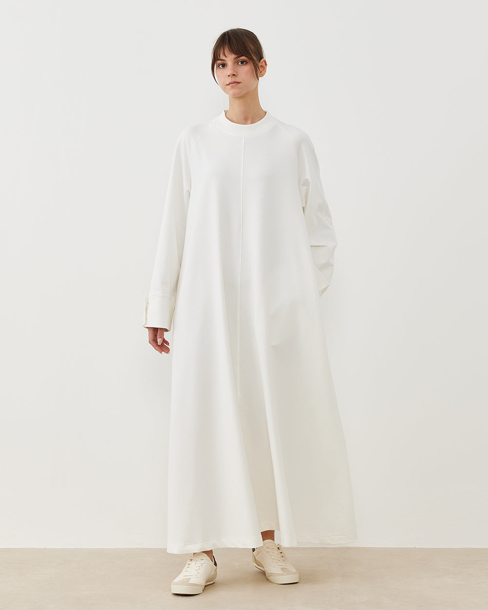 A-line Stretch Cotton Dress