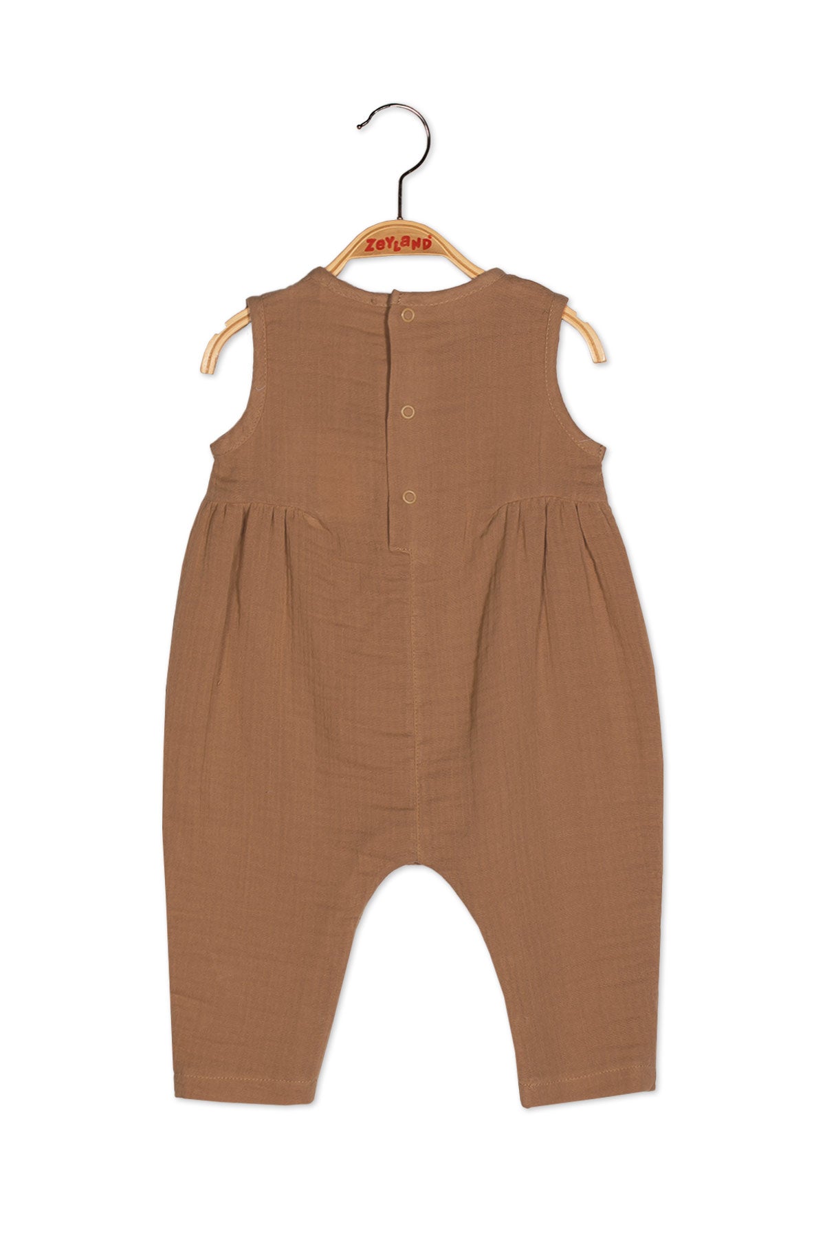 Organic Cotton Beige Romper