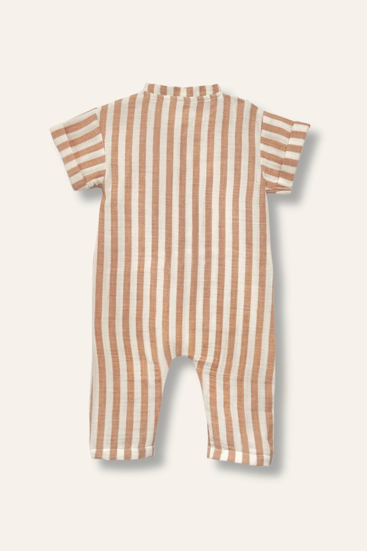 Organic Cotton Stripe Romper
