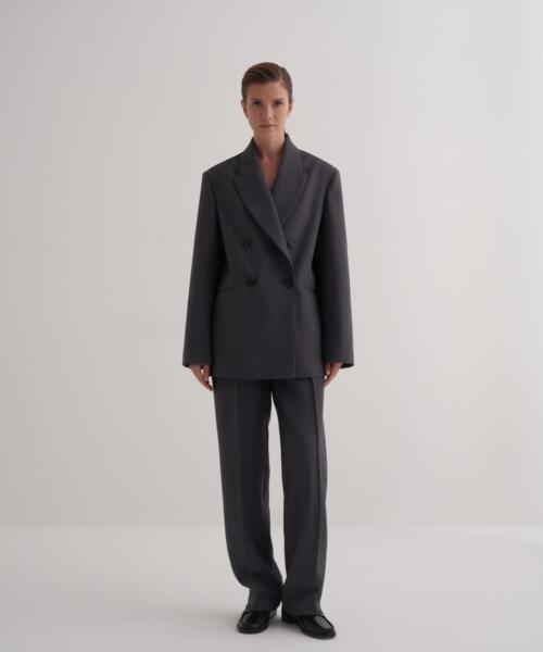 Anthracite Double Breasted Blazer