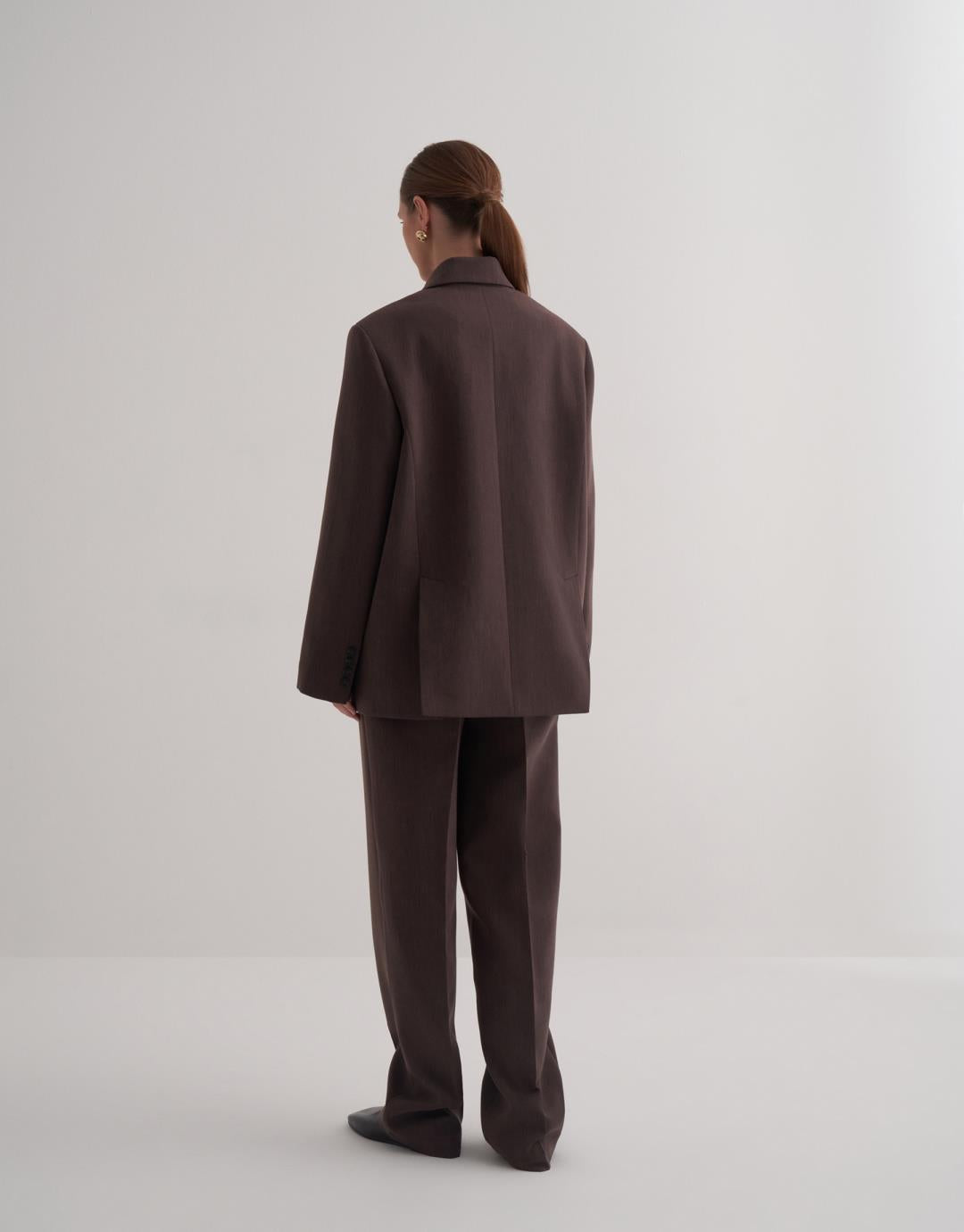 Brown Double Breasted Blazer