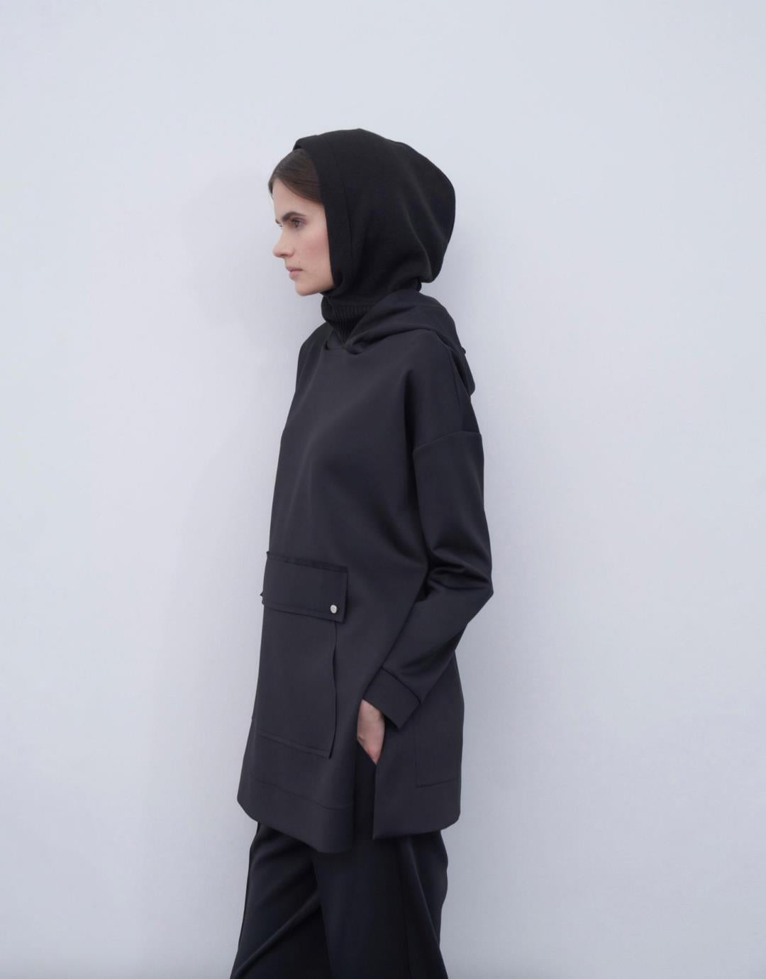 Knitted Instant Hood Hijab