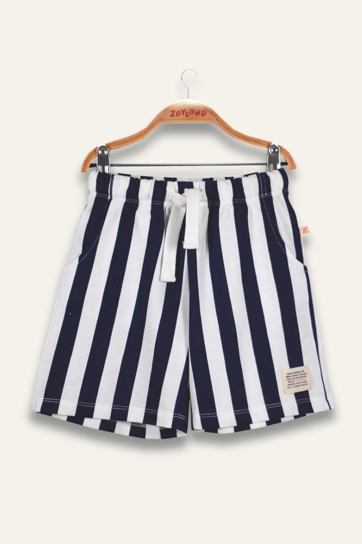 Navy Stripe Shorts