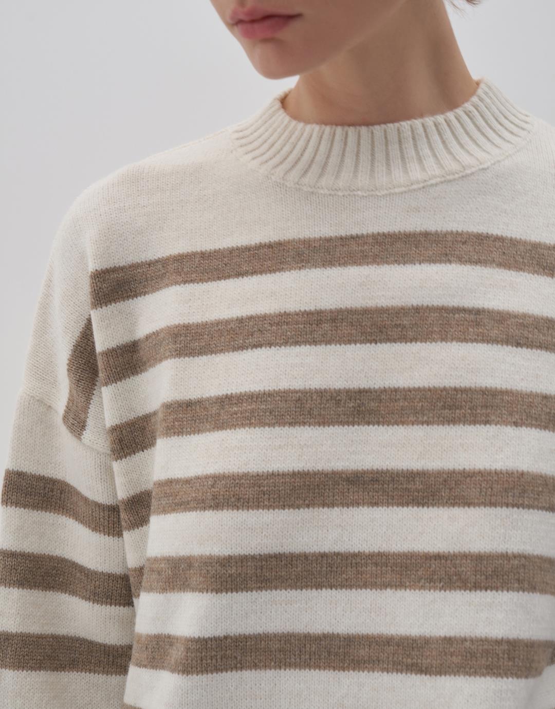 Striped Knit Sweater
