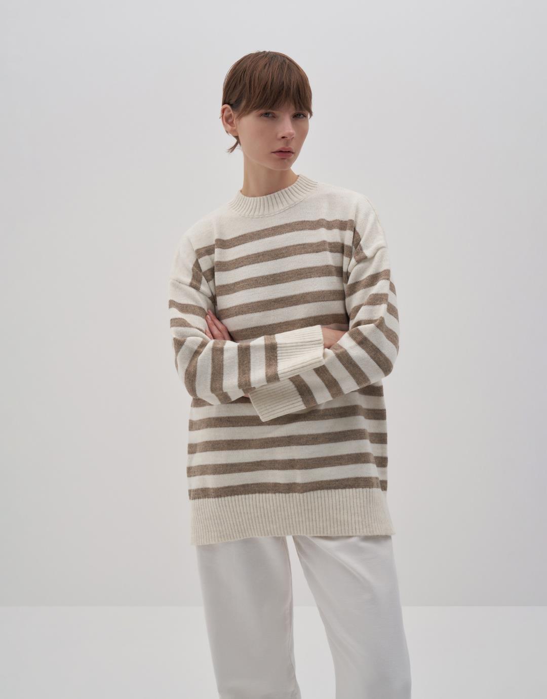 Striped Knit Sweater