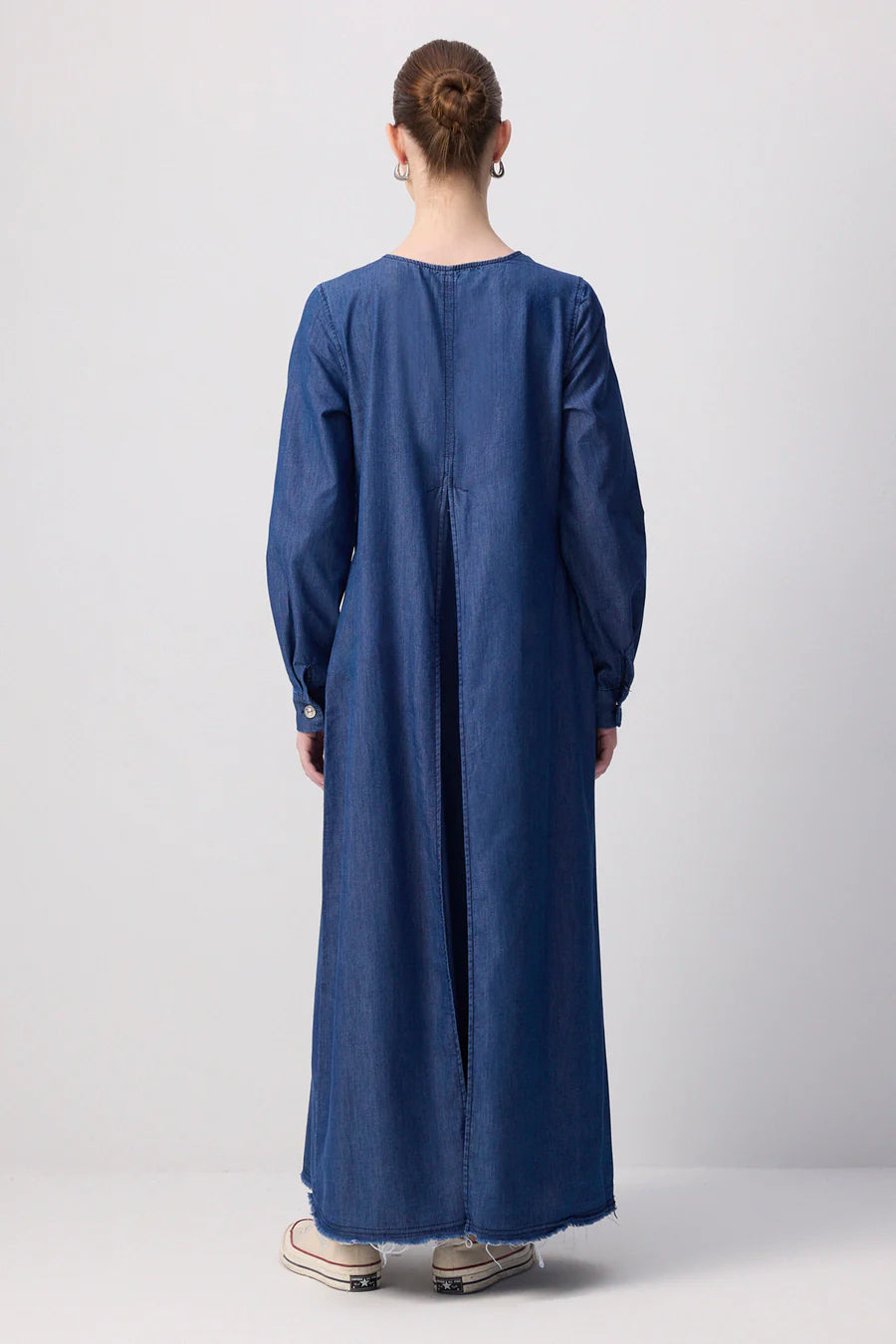Cotton Denim Effect Dress