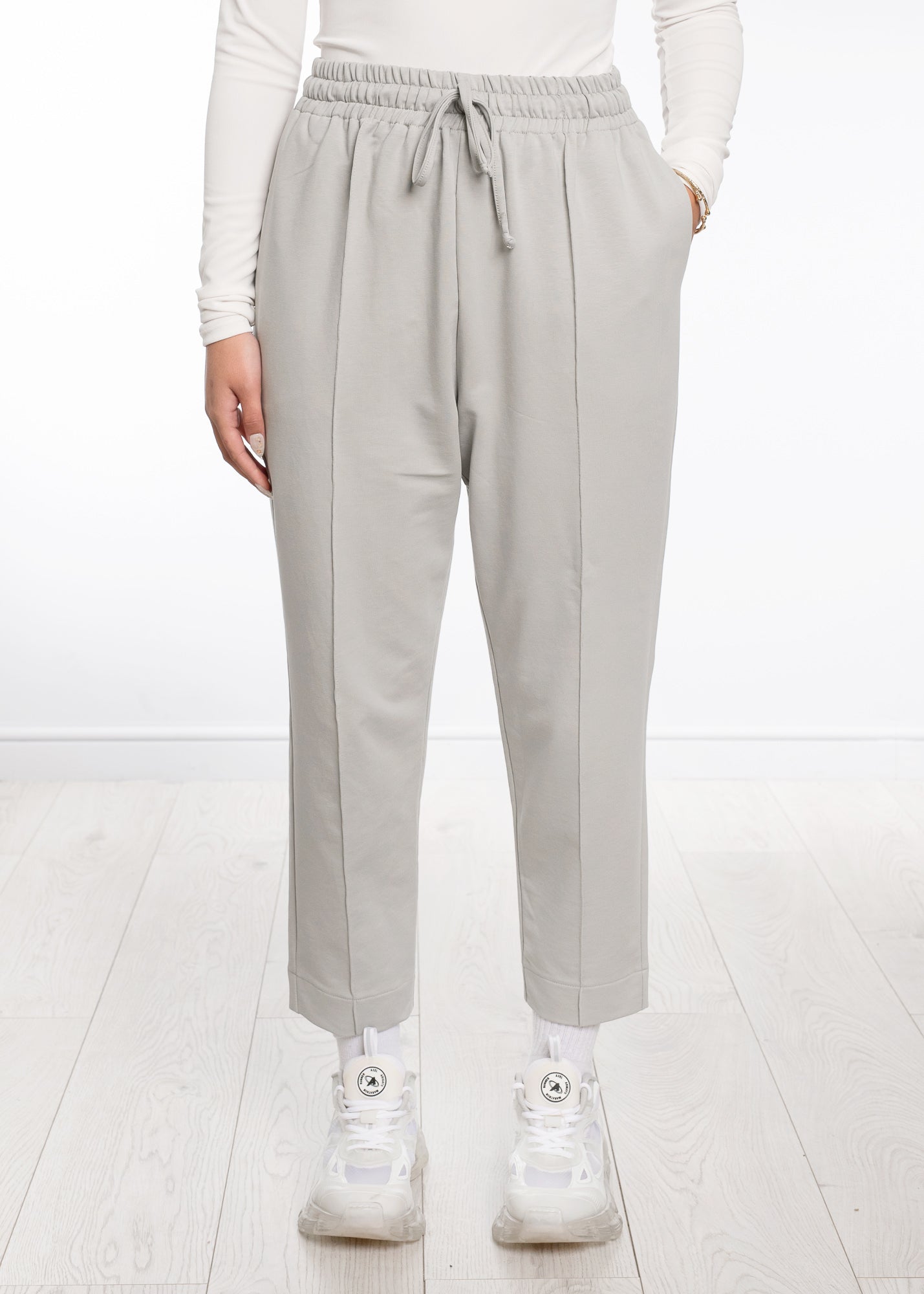 Centre Pleat Cotton Trouser