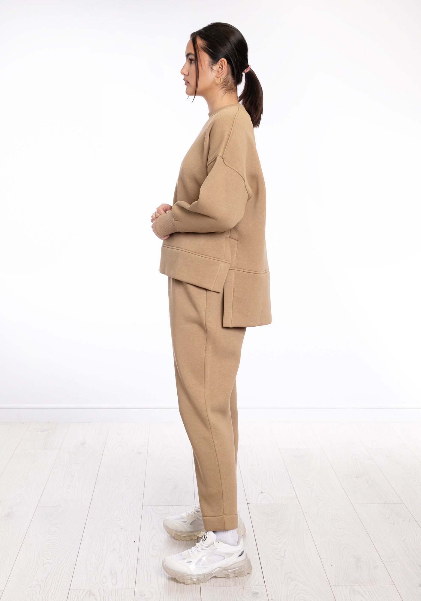 Long Back Plush Sweat Top