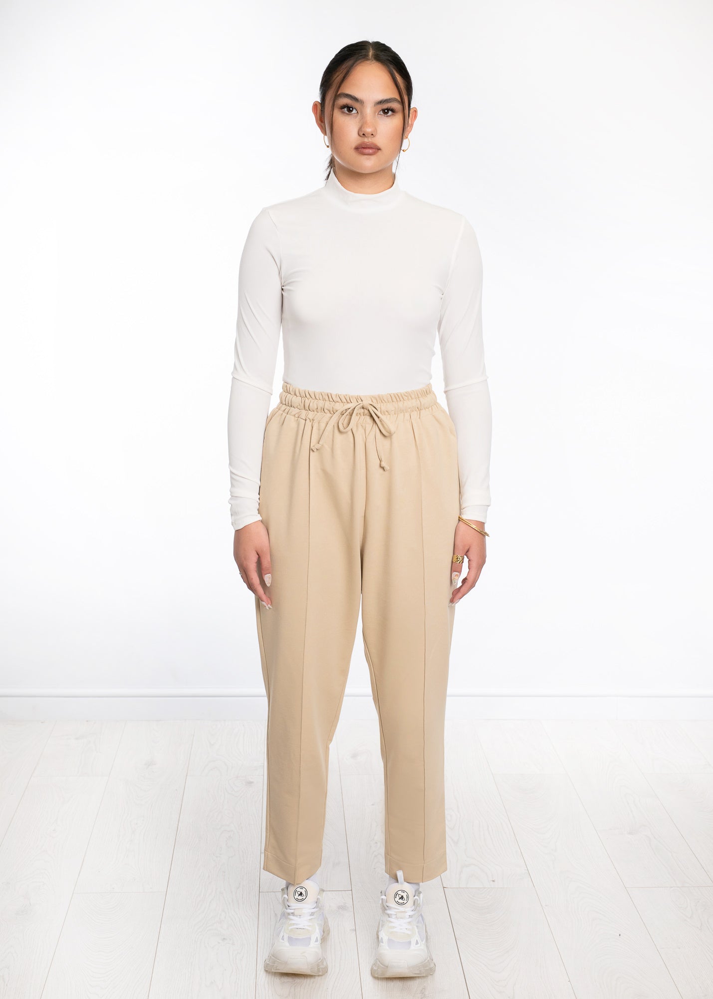 Centre Pleat Cotton Trouser