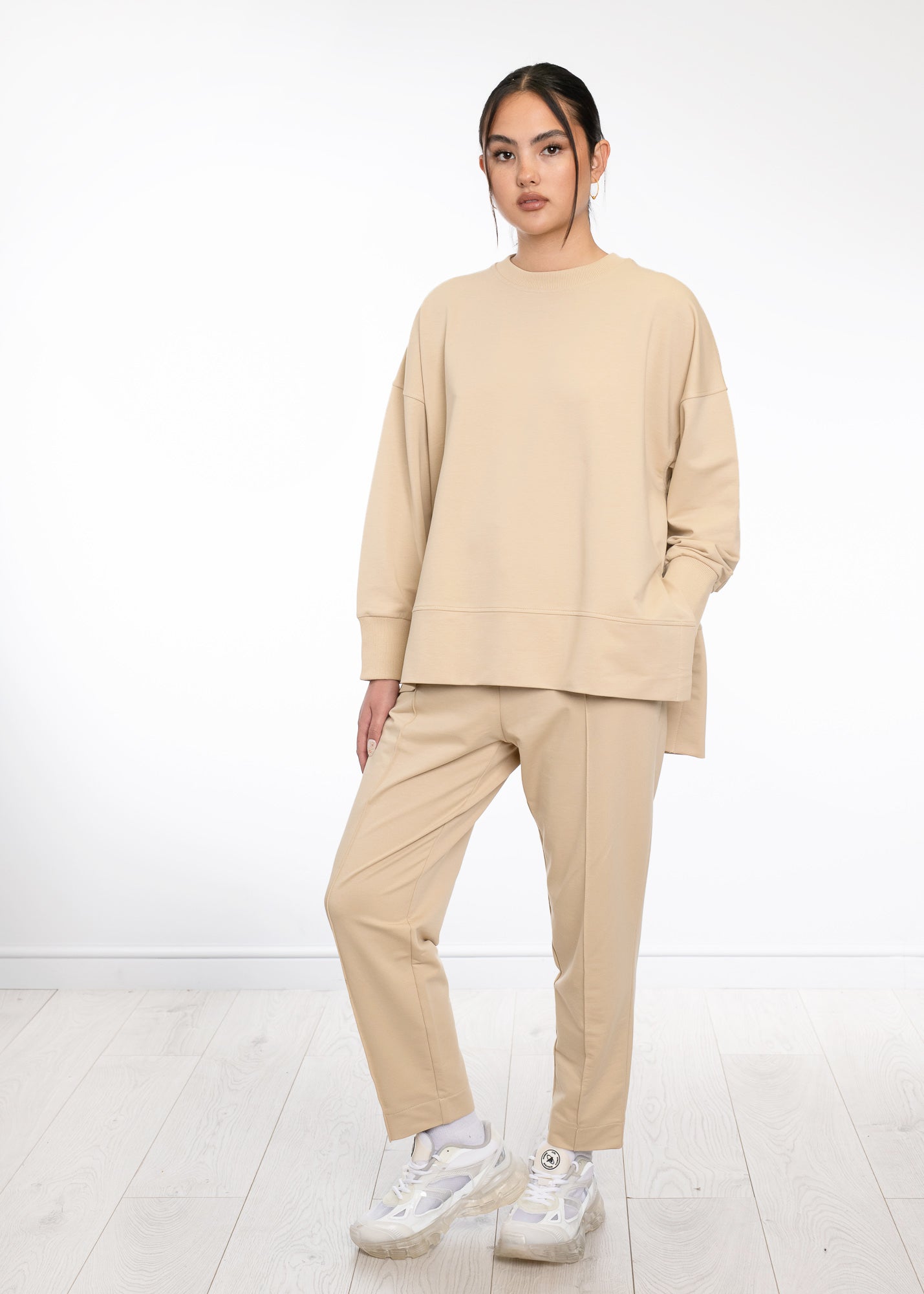 Centre Pleat Cotton Trouser