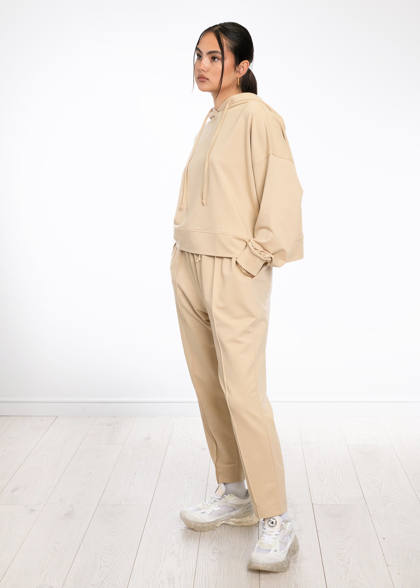 Centre Pleat Cotton Trouser