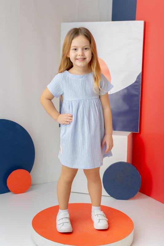 Blue Striped Dress