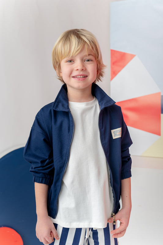 Navy Cotton Jacket