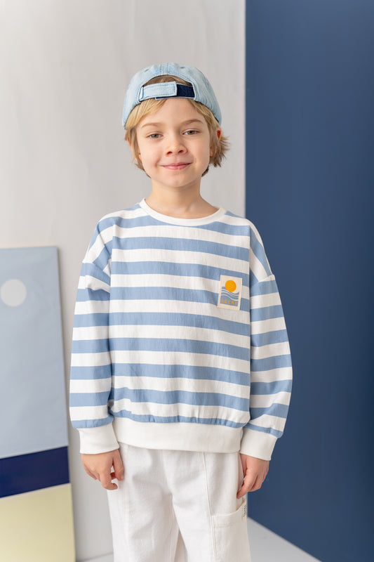 Blue Stripe Top