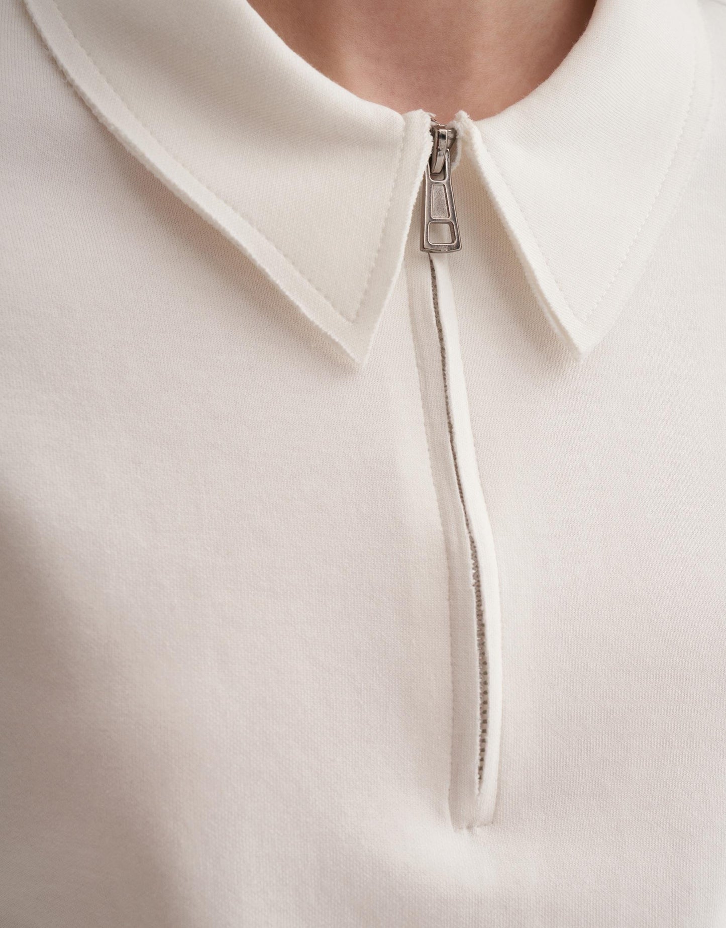 Zipped Collar Top