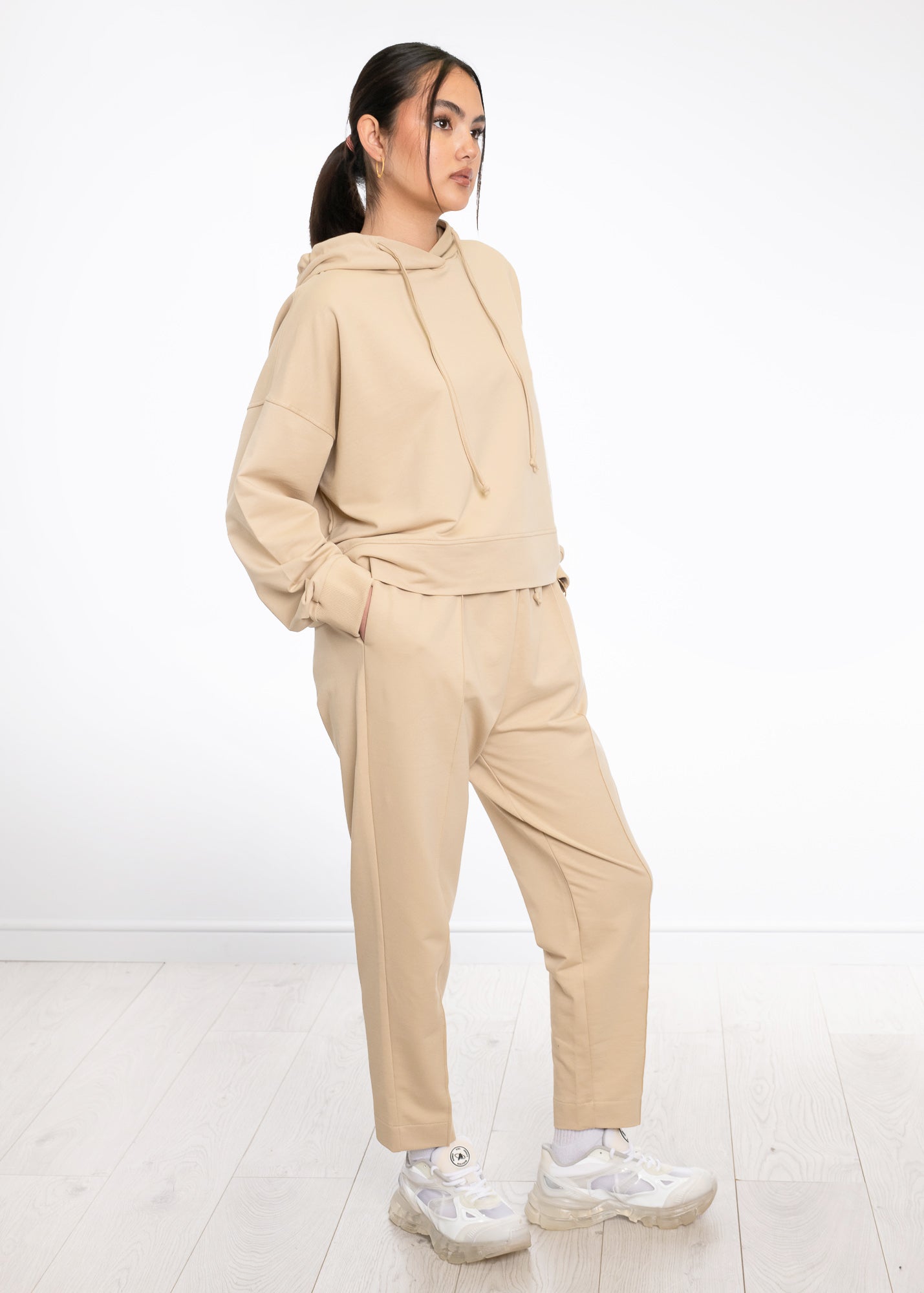 Centre Pleat Cotton Trouser